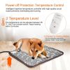 Pet Heating Pad Dog Electric Heating Mat Waterproof Adjustable Warming Blanket