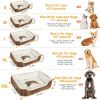 Pet Dog Bed Soft Warm Fleece Puppy Bed Dog Cozy Nest Sofa Bed Cushion Mat XXL Size