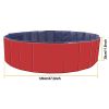 4X4FT Foldable Pet Swimming Pool PVC Dog Swim Pool Bathing Tub Playmat