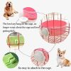 Crate Dog Bowl; Removable Stainless Steel Hanging Pet Cage Bowl Food & Water Feeder Coop Cup for Puppy