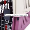 Portable Pet Box Dog Carrier Cage with Chrome Door