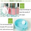 Crate Dog Bowl; Removable Stainless Steel Hanging Pet Cage Bowl Food & Water Feeder Coop Cup for Puppy