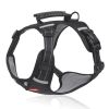 No Pull Pet Harness For Dog; Adjustable Soft Padded Large Dog Harness With Easy Control Handle