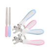 2Pcs/set Pet Grooming Tools Stainless Steel Nail Clippers Dogs Nail Scissor Nail Cutter Puppy Grooming Nail Grinder